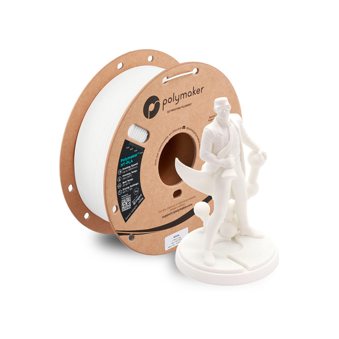 HT-PLA Polymaker White (Alta Temperatura) 1,75 mm