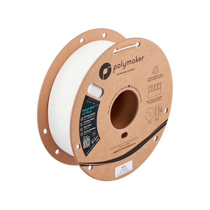 HT-PLA Polymaker White (Alta Temperatura) 1,75 mm