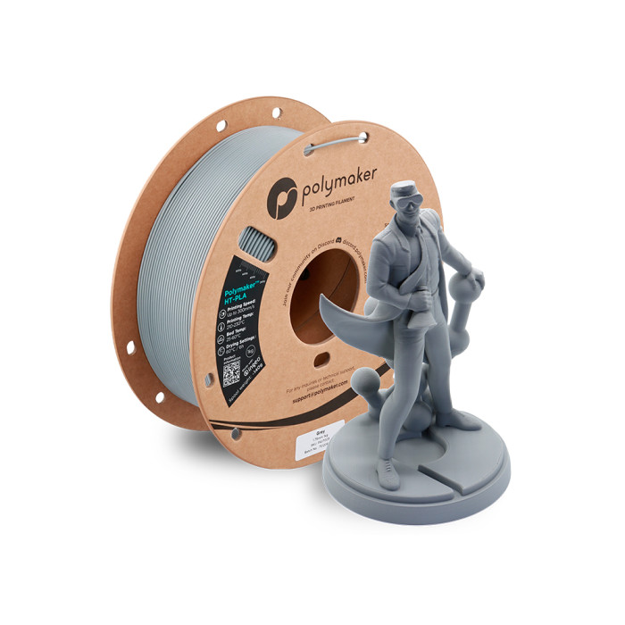 HT-PLA Polymaker Grey (Alta Temperatura) 1,75 mm