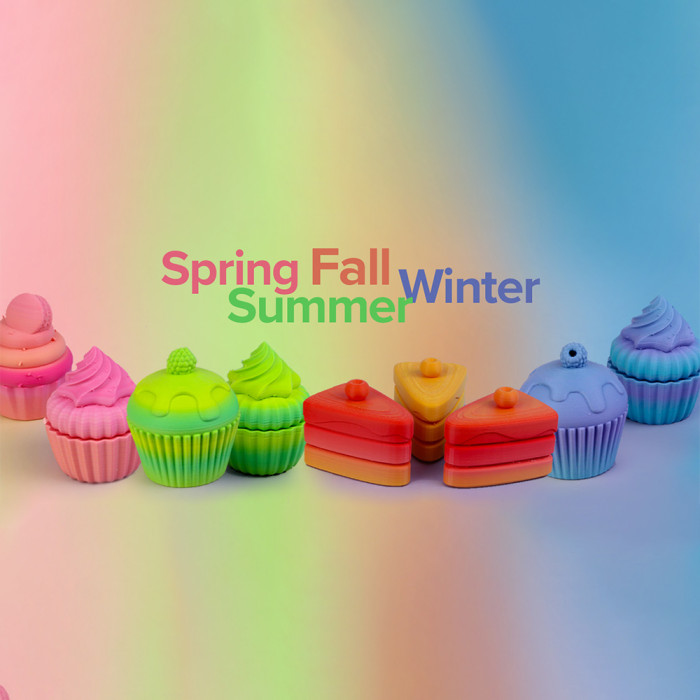 Pack PLA Panchroma Seasonal Gradient Pack 1.75 mm (Pack 4 Kg). PLA Gradient Winter, Fall, Summer & Spring