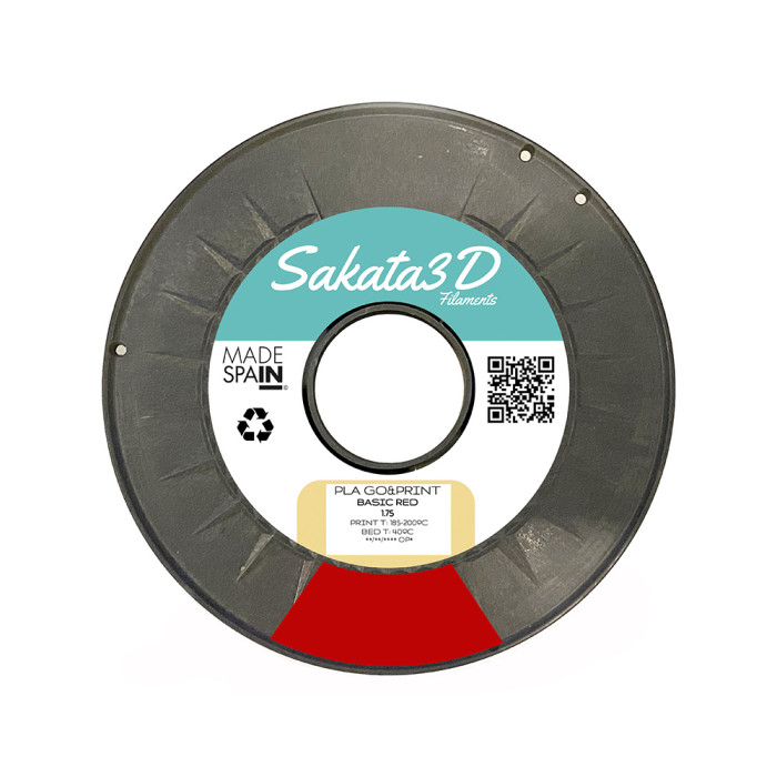 PLA Go&Print Sakata 3D Rojo 1,75 mm