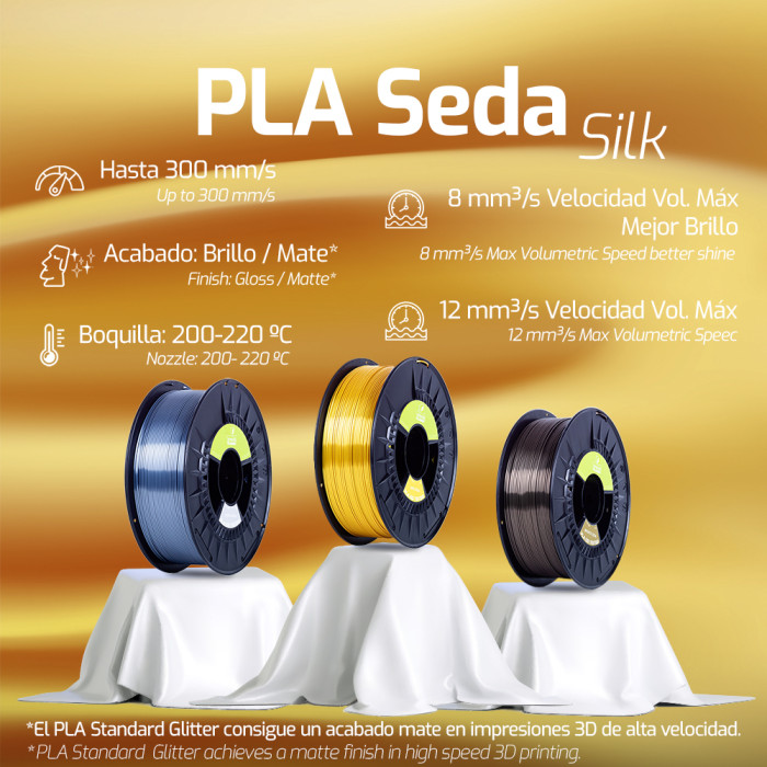 PLA i3D Tested Oro Seda 1.75 mm