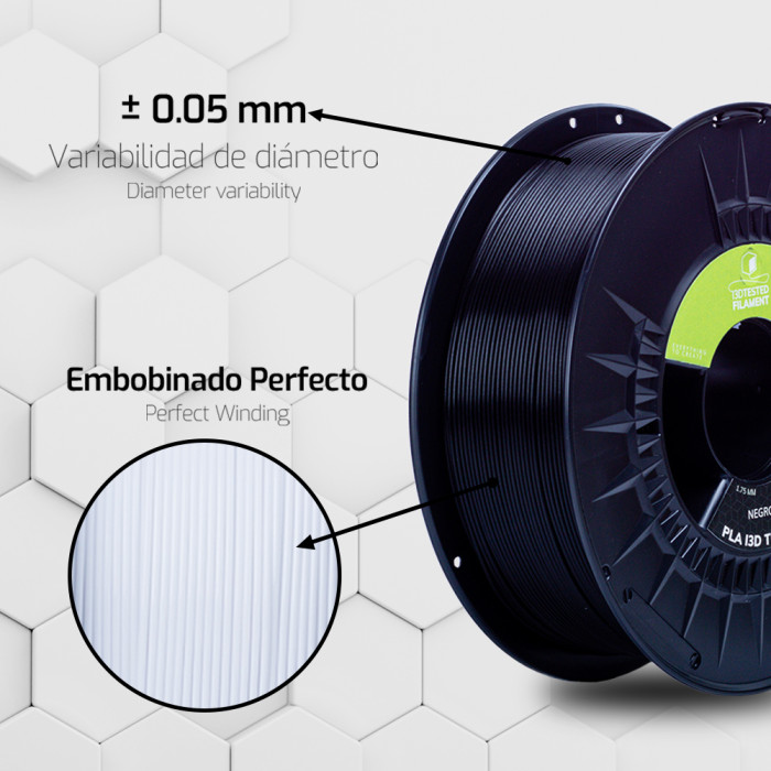 PLA i3D Tested Verde Oscuro 1.75 mm