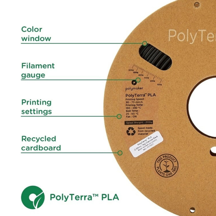 PLA Panchroma PolyMaker Matte Rose (Rosa) 1.75 mm (Antiguo PolyTerra)