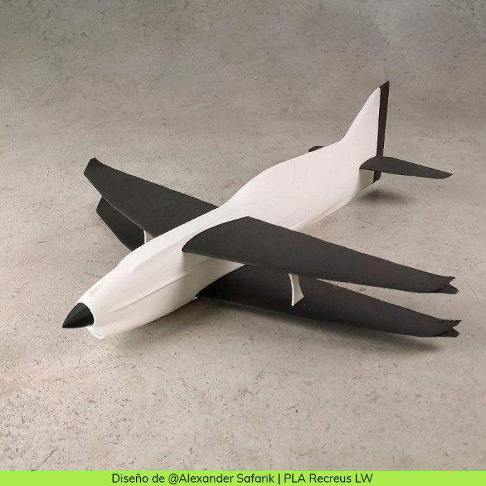 PLA Recreus LW Negro (Light Weight) 1.75 mm