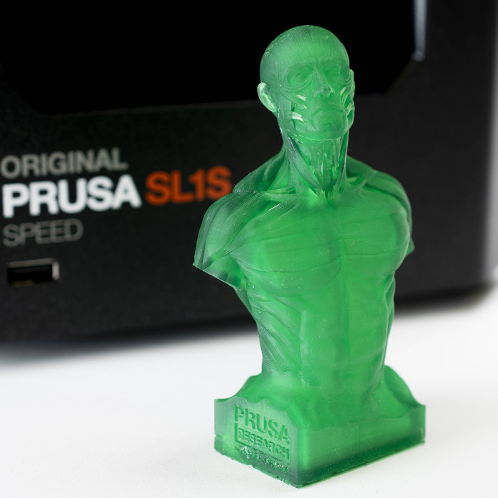 Resina Prusament Model Transparent Green 1 kg