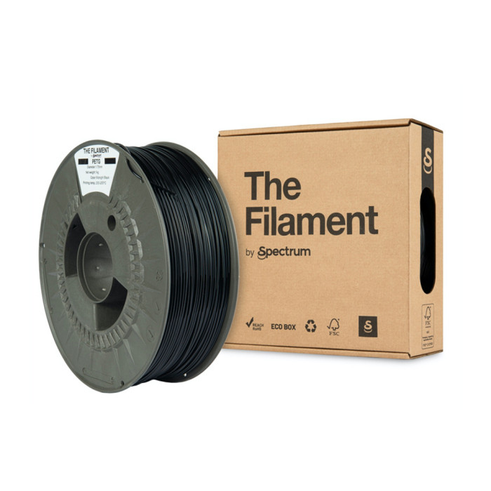 PETG The Filament by Spectrum Midnight Black (Negro) 1.75 mm