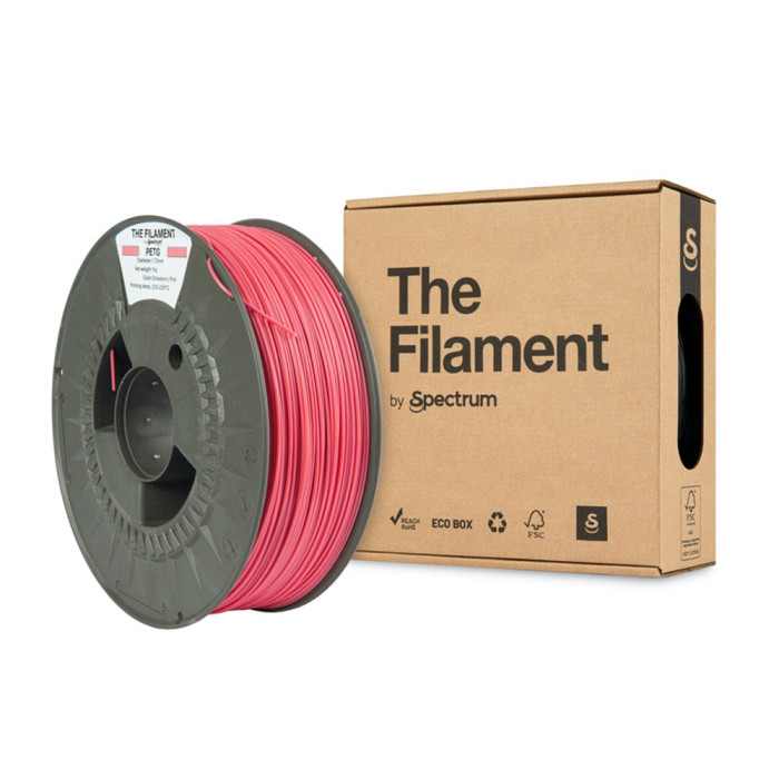 PETG The Filament by Spectrum Strawberry Pink (Rosa) 1.75 mm