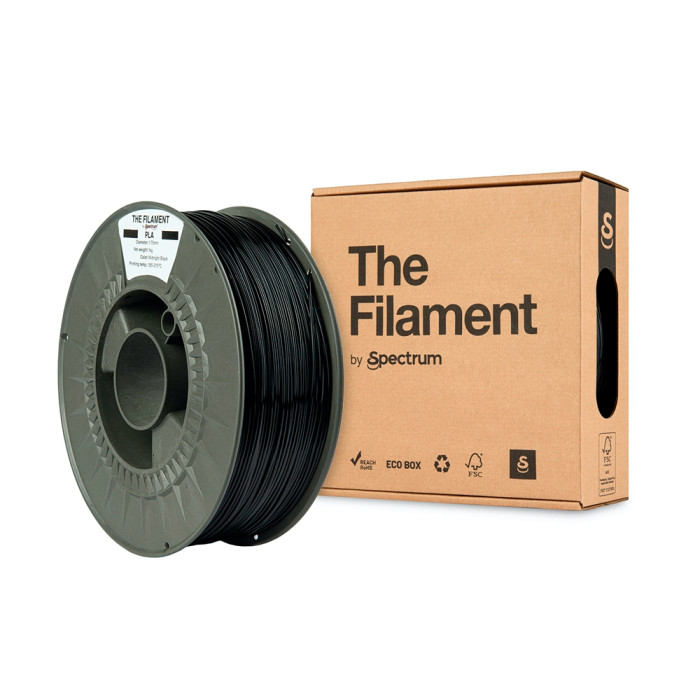 PLA The Filament by Spectrum Midnight Black (Negro) 1.75 mm