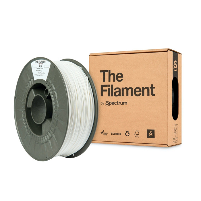 PLA The Filament by Spectrum Traffic White (Blanco) 1.75 mm