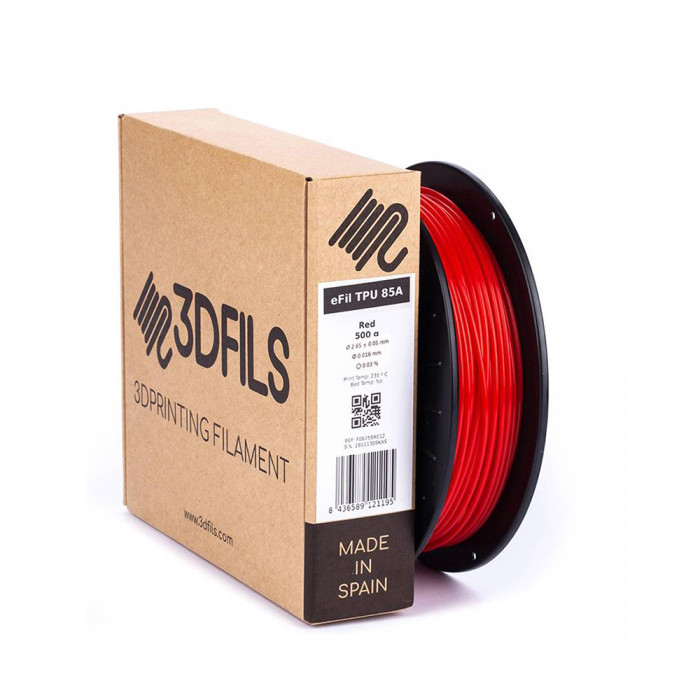 TPU 85A eFil Rojo 1,75 mm