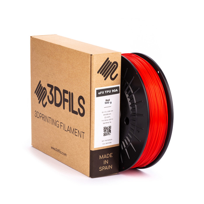 TPU 90A eFil Rojo 1,75 mm