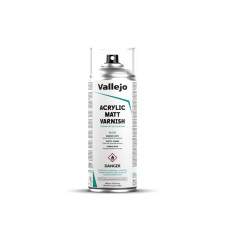 Barniz Acrílico Mate Spray Vallejo 400 ml