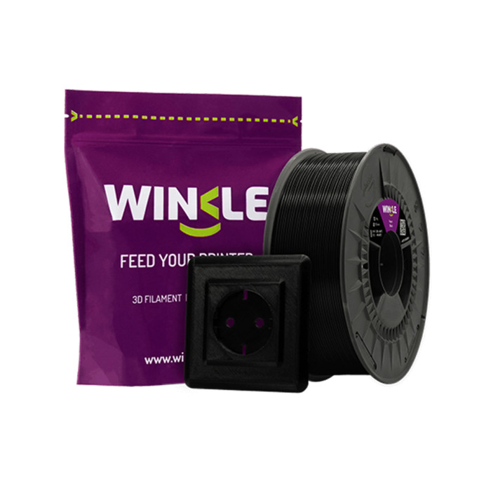 PETG-FR Winkle Retardante de Llama Negro 1,75 mm (Flame Retardant EN13501-1)