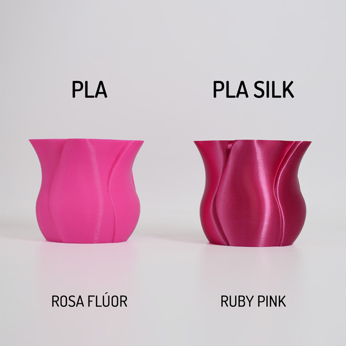 PLA Winkle Seda Rosa Rubí 1,75 mm