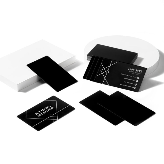Tarjetas de Contacto Metálicas xTool. Pack 60 unidades