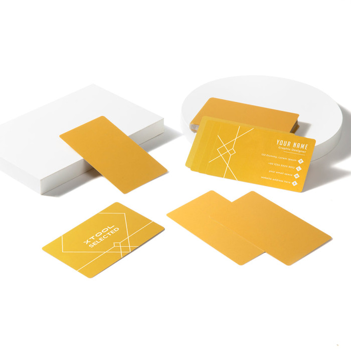 Tarjetas de Contacto Metálicas xTool. Pack 60 unidades