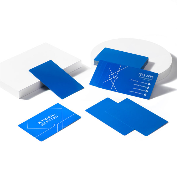 Tarjetas de Contacto Metálicas xTool. Pack 60 unidades