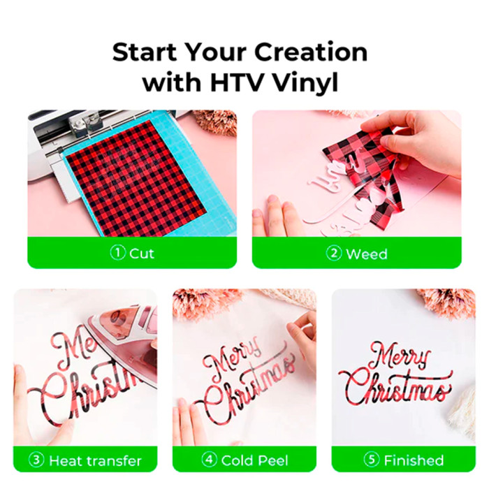 Vinilo de Transferencia Térmica con Estampado xTool. Pack 30 unidades