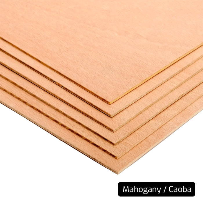 Kit Madera Grabadora Cortadora Láser. 2,5 / 3 mm Grosor. Mahogany, Cherry, Walnut. Kit de 6 unidades.