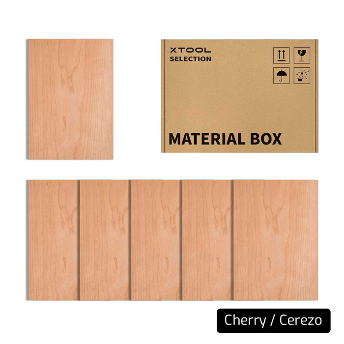 Kit Madera Grabadora Cortadora Láser. 2,5 / 3 mm Grosor. Mahogany, Cherry, Walnut. Kit de 6 unidades.