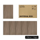 Kit Madera Grabadora Cortadora Láser. 2,5 / 3 mm Grosor. Mahogany, Cherry, Walnut. Kit de 6 unidades.