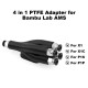 Adaptador PTFE 4 en 1 para AMS Bambu Lab Compatible con X1C, P1P y P1S