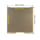 Lámina PEI Doble Cara Compatible Bambu Lab H2D/H2S