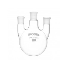 Matraz esférico tres bocas paralelas borosilicato