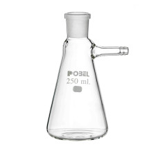 Matraz Kitasato boca esmerilada borosilicato para filtración al vacío