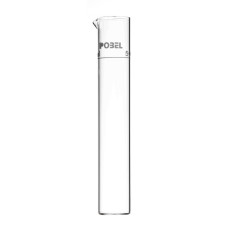 Tubo Nessler con pico de vertido para colorimetría vidrio borosilicato