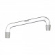 Adaptador de destilación acodado uniones esmeriladas borosilicato