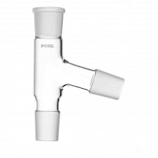 Adaptador 2 cuellos acodado 75° esmerilado borosilicato