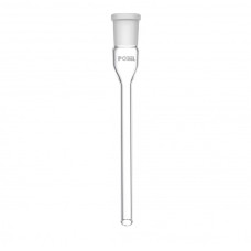Adaptador terminal recto vidrio borosilicato juntas esmeriladas