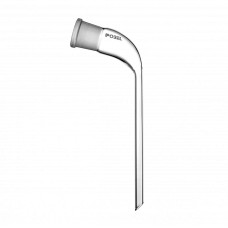 Adaptador terminal acodado 105° esmerilado borosilicato rama corta y larga