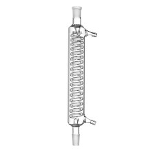 Refrigerante de serpentín Dimroth vidrio borosilicato