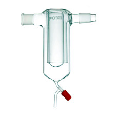 Trampa de condensación Dewar doble pared con llave de paso NS 29/32 borosilicato 3.3