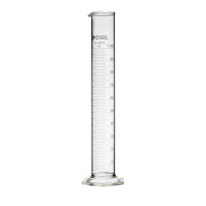 Probeta graduada clase A borosilicato 3.3 base hexagonal USP ISO 4788