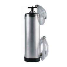 Descalcificador de agua C-3 depósito acero inox 12 L resina pretratamiento laboratorio