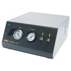 Bomba de vacío de membrana D-95 750 mmHg 50 l/min con vacuómetro, manómetro y regulación