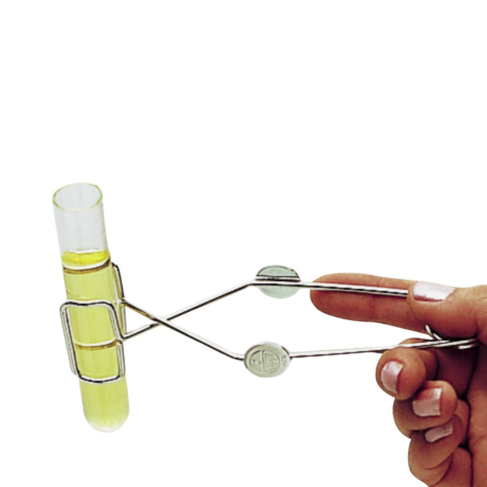 Pinza para tubos de ensayo acero niquelado 145 mm hasta 30 mm Ø