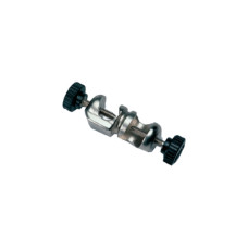 Nuez doble metal cromado Mini para varillas Ø 5-12 mm