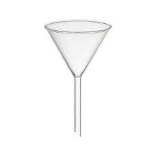 Embudo de laboratorio rama corta vidrio borosilicato 3.3