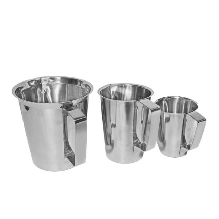 Jarra medidora de acero inoxidable autoclavable 121 °C