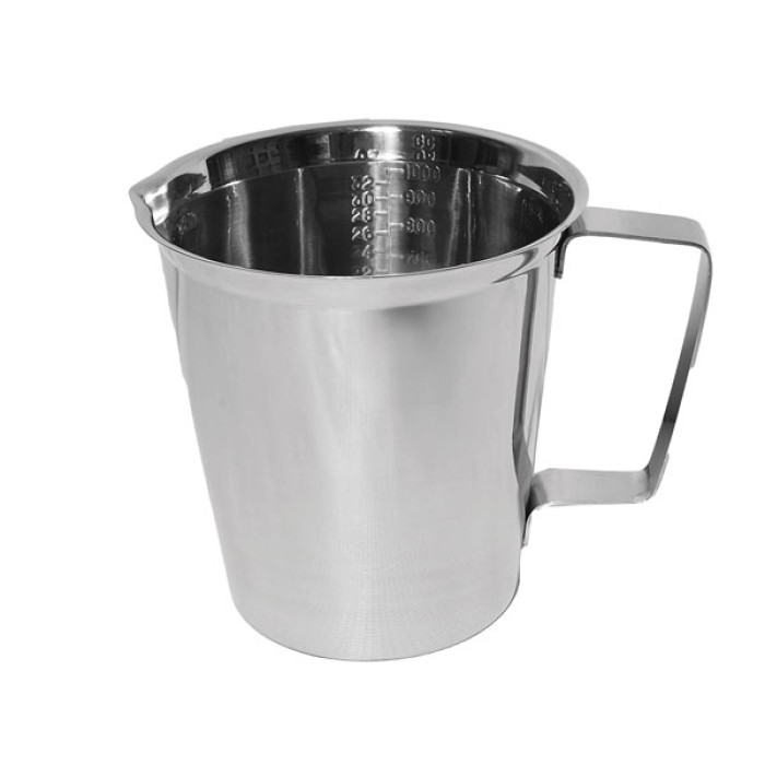Jarra medidora de acero inoxidable autoclavable 121 °C