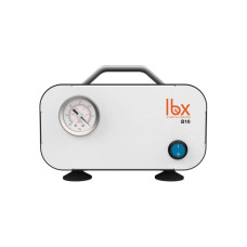 Bomba de vacío sin aceite LBX B con vacuómetro | 100-220 V libre de mantenimiento