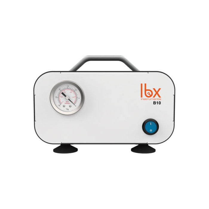 Bomba de vacío sin aceite LBX B con vacuómetro | 100-220 V libre de mantenimiento