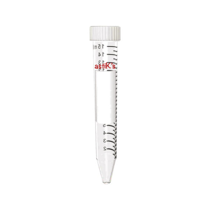 Tubo de centrífuga cónico 15 ml PP Premium Line libre de metales pesados, DNasa, RNasa y pirógenos