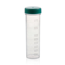 Tubo de Centrífuga Fondo Plano 50 ml PP Tapa Verde Estéril EO