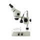 Estereomicroscopio binocular trinocular L90 zoom 0.7X-4.5X iluminación LED incidente y transmitida